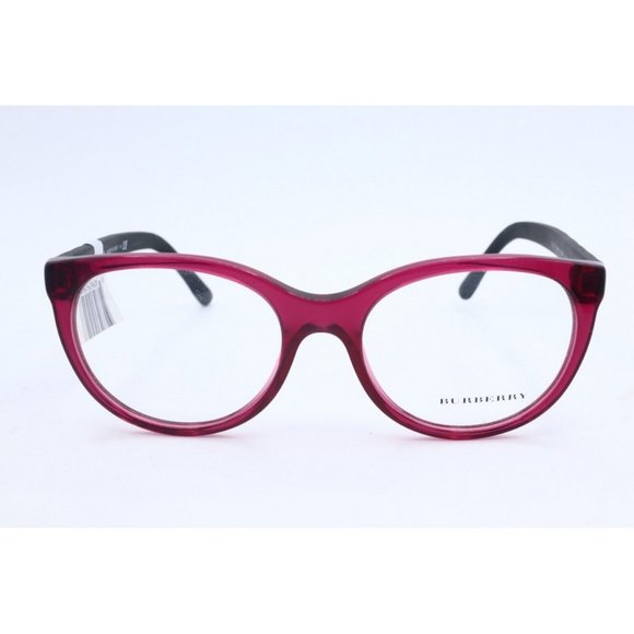 New Burberry B 2176 3496 Cat Eye Pink Optical Frame Eyeglasses Demo Lenses 53mm - Picture 2 of 5